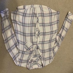 Rails plaid button down XL